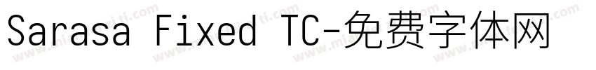 Sarasa Fixed TC字体转换